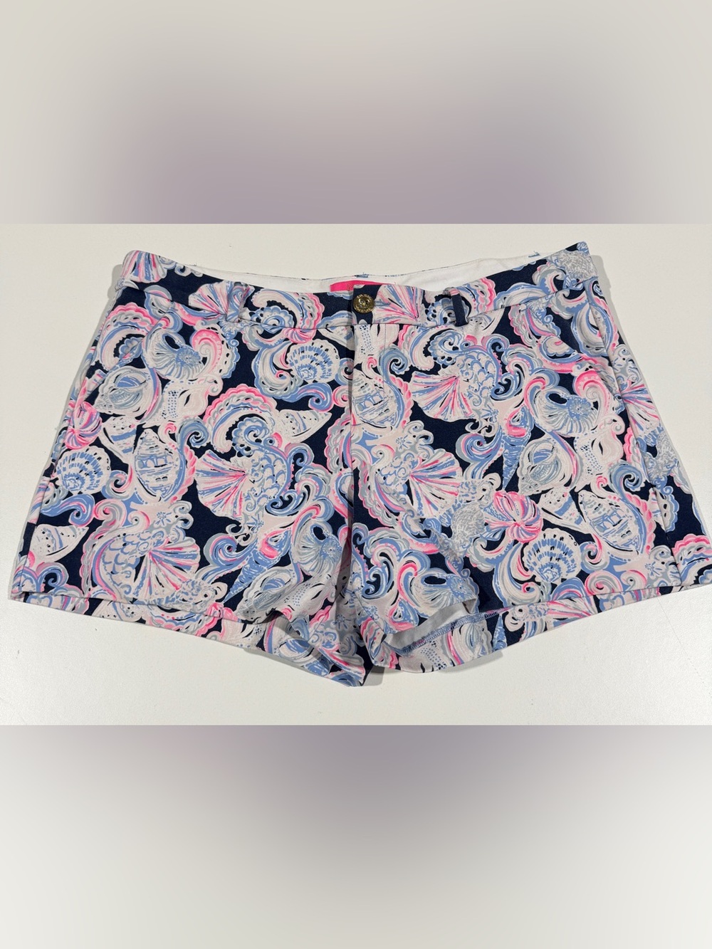 Lilly Pulitzer Stretch Callahan 5" Shorts, High Tide Navy Its For Shore